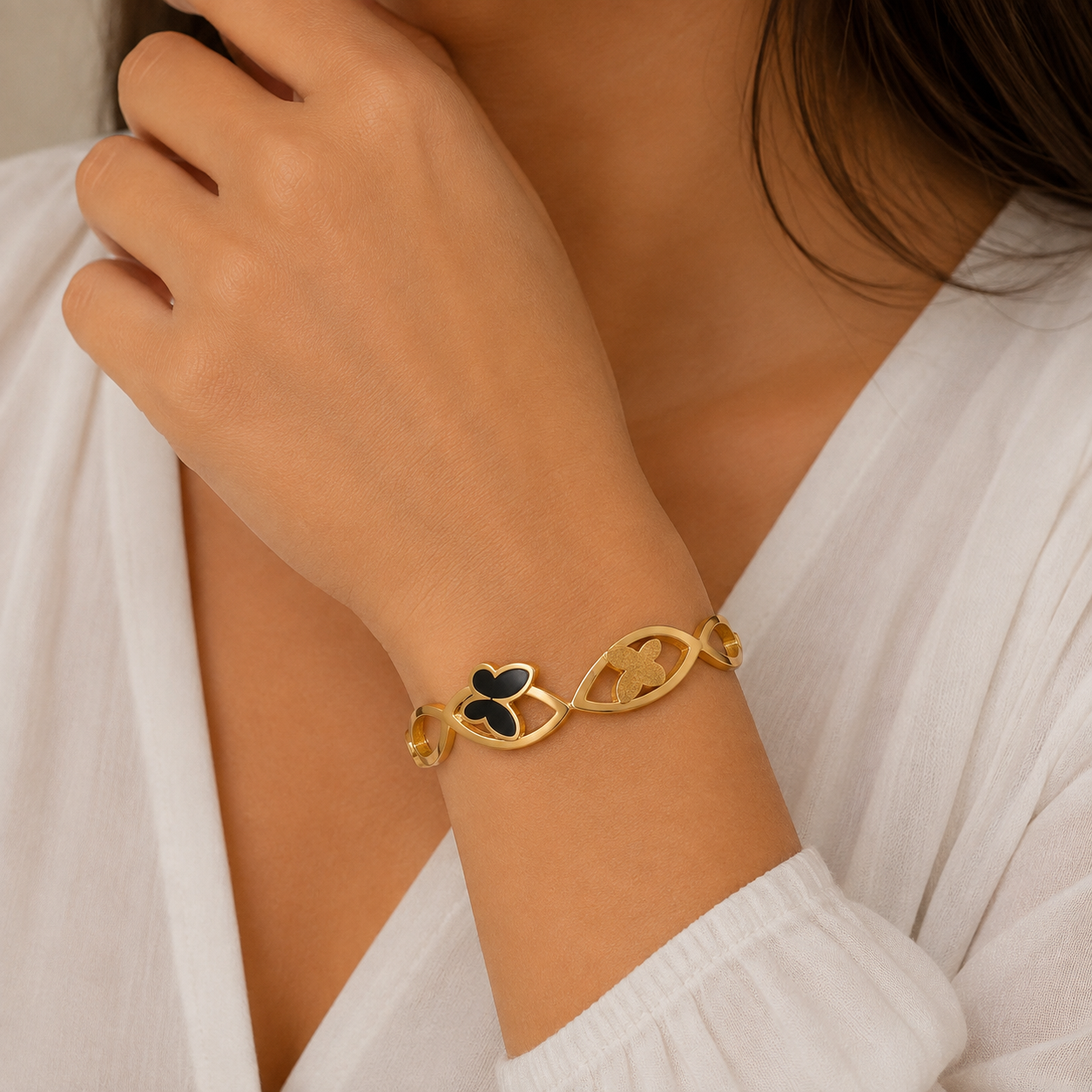 Classic Butterfly Gold Bracelet