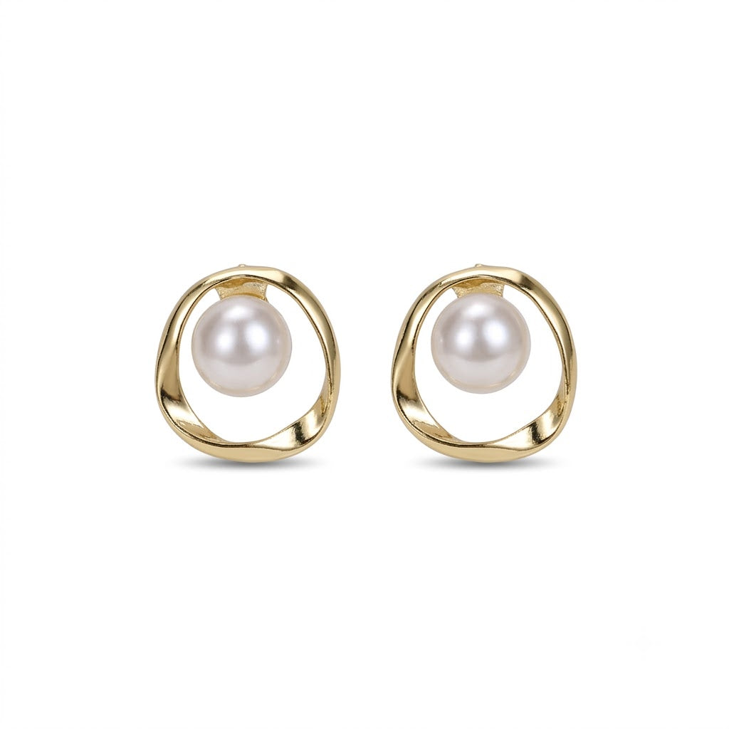 Pearl Loop Elegance Earrings